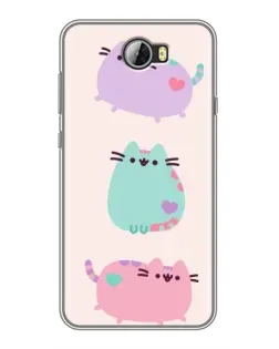 Чохол для Huawei Y5II з картинкою «Pusheen тріо» Чохол для Huawei Y5II з картинкою «Pusheen тріо»