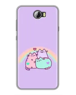 Чохол для Huawei Y5II з картинкою «Веселкові Пушини» Чохол для Huawei Y5II з картинкою «Веселкові Пушини»