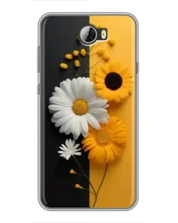 Чохол для Huawei Y5II з картинкою «Соняшник та ромашка» Чохол для Huawei Y5II з картинкою «Соняшник та ромашка»