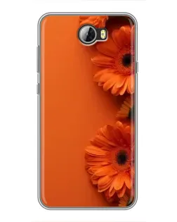 Чохол для Huawei Y5II з картинкою «Помаранчеві гербери» Чохол для Huawei Y5II з картинкою «Помаранчеві гербери»