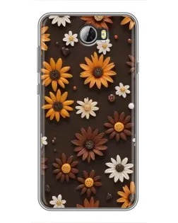 Чохол для Huawei Y5II з картинкою «Візерунок з маленьких соняшників» Чохол для Huawei Y5II з картинкою «Візерунок з маленьких соняшників»