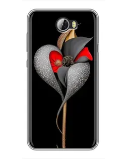 Чохол для Huawei Y5II з картинкою «Срібна фантазійна квітка» Чохол для Huawei Y5II з картинкою «Срібна фантазійна квітка»