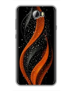Чехол для Huawei Y5II с картинкой «Огненная звездная волна»