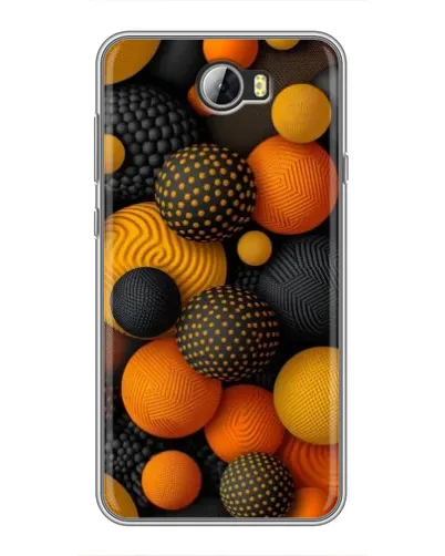 Чехол для Huawei Y5II с картинкой «Объемные оранжевые сферы» Чехол для Huawei Y5II с картинкой «Объемные оранжевые сферы»