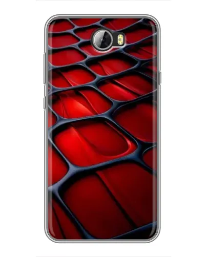 Чехол для Huawei Y5II с картинкой «Красная глянцевая сетка» Чехол для Huawei Y5II с картинкой «Красная глянцевая сетка»