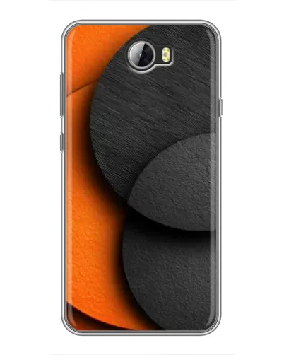 Чехол для Huawei Y5II с картинкой «Геометрия оранжевых кругов» Чехол для Huawei Y5II с картинкой «Геометрия оранжевых кругов»