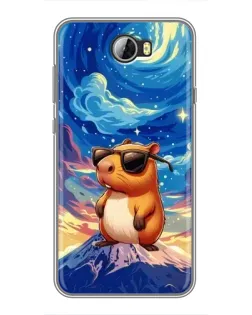 Чехол для Huawei Y5II с картинкой «Капибара Ван Гога»