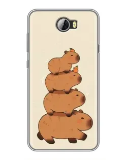 Чехол для Huawei Y5II с картинкой «Башня из капибар»