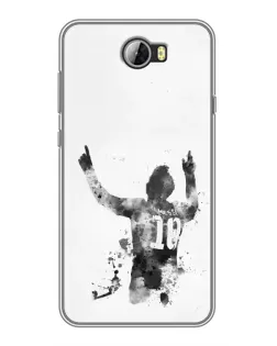 Чохол для Huawei Y5II з картинкою «Чорно-білий силует Мессі» Чохол для Huawei Y5II з картинкою «Чорно-білий силует Мессі»