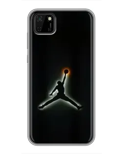 Чехол для Huawei Y5p с картинкой «Jordan Gradient Logo»