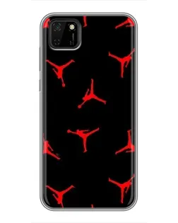 Чехол для Huawei Y5p с картинкой «Jordan Red Pattern»