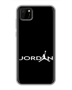 Чехол для Huawei Y5p с картинкой «Jordan White Logo»