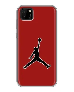 Чехол для Huawei Y5p с картинкой «Jordan Red Back»