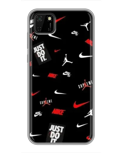 Чехол для Huawei Y5p с картинкой «Nike Mix Pattern»