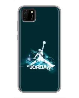 Чехол для Huawei Y5p с картинкой «Jordan Blue Fire»