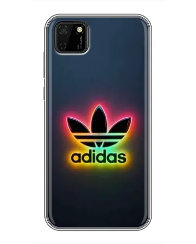 Чехол для Huawei Y5p с картинкой «Неоновый Adidas»