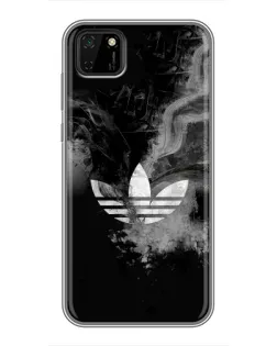 Чехол для Huawei Y5p с картинкой «Абстрактный дым Adidas»