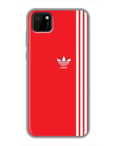 Чехол для Huawei Y5p с картинкой «Красный минимализм Adidas»