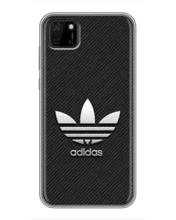 Чехол для Huawei Y5p с картинкой «Adidas Карбоновая текстура»