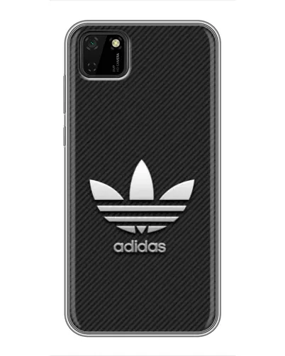 Чехол для Huawei Y5p с картинкой «Adidas Карбоновая текстура»