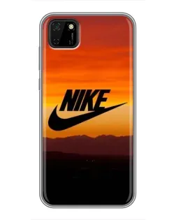 Чехол для Huawei Y5p с картинкой «Nike — вечерний горизонт»