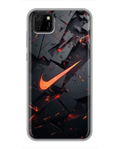 Чехол для Huawei Y5p с картинкой «Nike — эффект разломов» Чехол для Huawei Y5p с картинкой «Nike — эффект разломов»