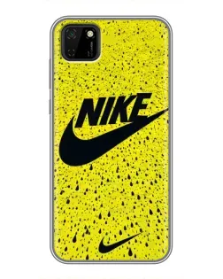Чехол для Huawei Y5p с картинкой «Желтый текстурный Nike»