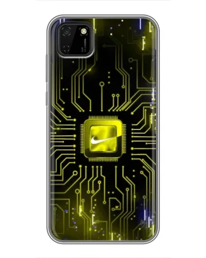 Чехол для Huawei Y5p с картинкой «Nike — золотая искра» Чехол для Huawei Y5p с картинкой «Nike — золотая искра»