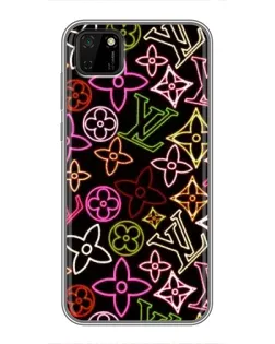 Чехол для Huawei Y5p с картинкой «Неоновый микс Nike»