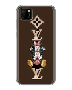 Чехол для Huawei Y5p с картинкой «LV и Микки Маус»