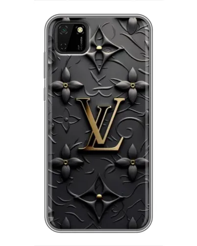 Чехол для Huawei Y5p с картинкой «Кожаная текстура LV»