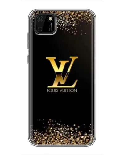Чехол для Huawei Y5p с картинкой «LV — золотые искры»