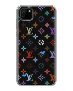 Чехол для Huawei Y5p с картинкой «Цветная монограмма LV»