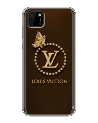 Чехол для Huawei Y5p с картинкой «LV — золотая печать»