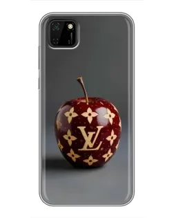 Чехол для Huawei Y5p с картинкой «Красное яблоко LV»