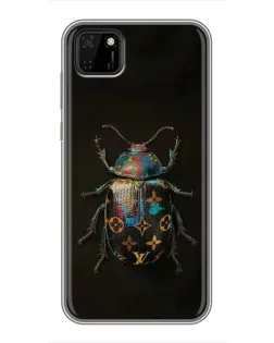 Чехол для Huawei Y5p с картинкой «LV — мраморный принт»