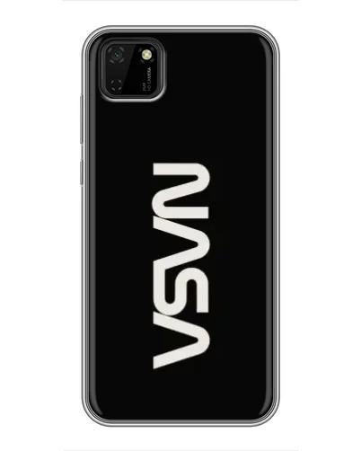 Чехол для Huawei Y5p с картинкой «NASA — вертикальный логотип»
