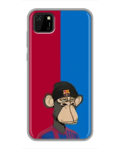 Чехол для Huawei Y5p с картинкой «Bored Ape — фанат Барсы»