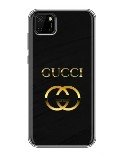 Чохол для Huawei Y5p з картинкою «Золотий логотип Gucci»
