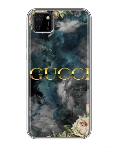 Чохол для Huawei Y5p з картинкою «Абстрактні квіти Gucci»