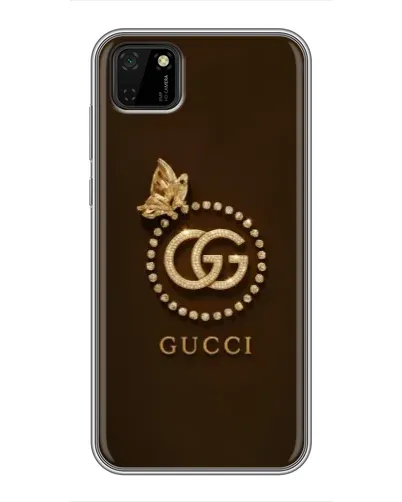 Чохол для Huawei Y5p з картинкою «Gucci — золотий метелик»