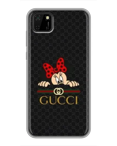 Чохол для Huawei Y5p з картинкою «Мінні Маус Gucci — чорний»