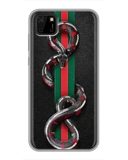 Чохол для Huawei Y5p з картинкою «Gucci — змія на смузі»