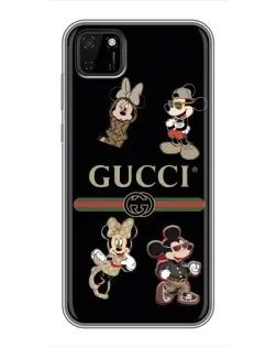 Чохол для Huawei Y5p з картинкою «Gucci — герої Disney та монограма»
