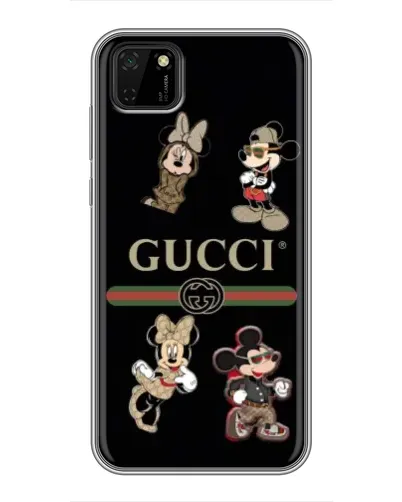 Чехол для Huawei Y5p с картинкой «Gucci — герои Disney и монограмма» Чехол для Huawei Y5p с картинкой «Gucci — герои Disney и монограмма»