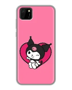Чехол для Huawei Y5p с картинкой «Kuromi — любовь в сердце» Чехол для Huawei Y5p с картинкой «Kuromi — любовь в сердце»