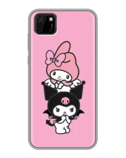 Чехол для Huawei Y5p с картинкой «My Melody и Kuromi» Чехол для Huawei Y5p с картинкой «My Melody и Kuromi»