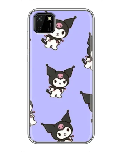 Чехол для Huawei Y5p с картинкой «Паттерн с Kuromi» Чехол для Huawei Y5p с картинкой «Паттерн с Kuromi»