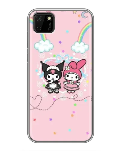 Чехол для Huawei Y5p с картинкой «My Melody и Kuromi» Чехол для Huawei Y5p с картинкой «My Melody и Kuromi»