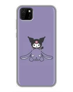 Чехол для Huawei Y5p с картинкой «Kuromi на лиловом фоне» Чехол для Huawei Y5p с картинкой «Kuromi на лиловом фоне»
